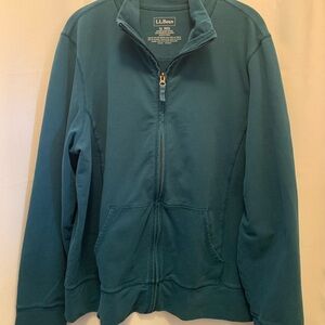 L.L. Bean Teal Full-Zip Sweatshirt